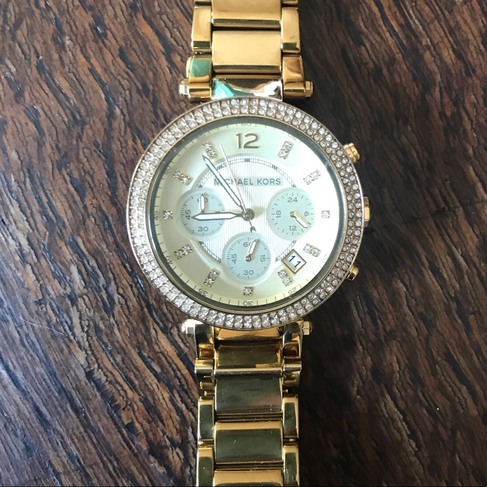 Michael Kors Parker Gold-Tone Stainless Watch